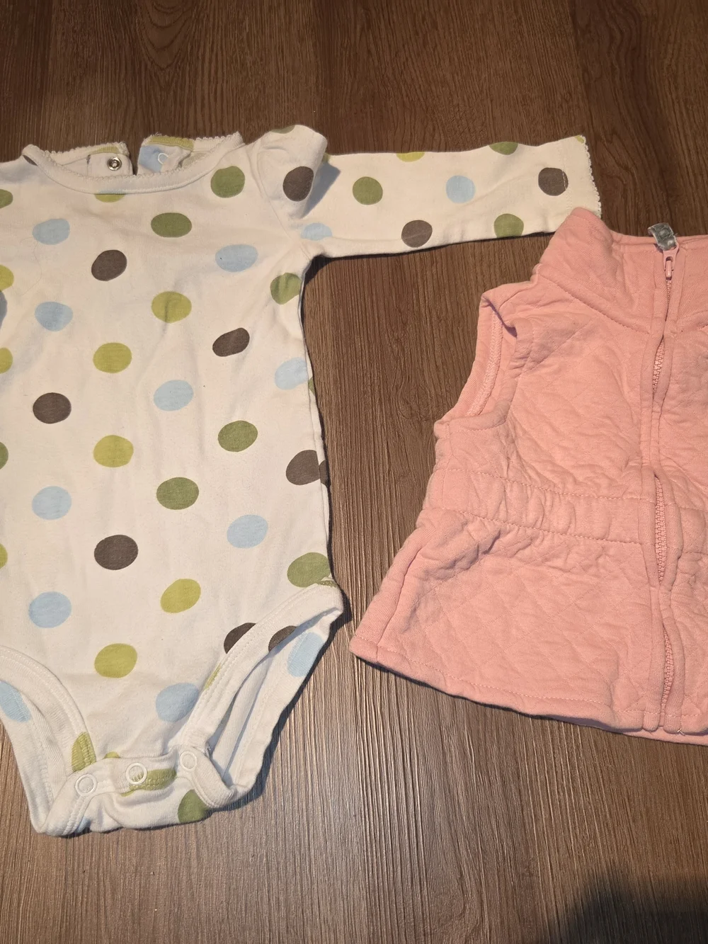 Coral Floral Sleeveless Baby Bodysuit - Unbranded